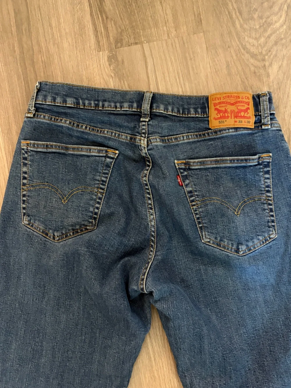 Levi's Straight Leg Blue Denim Jeans